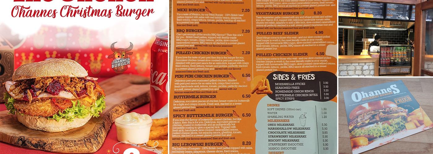 Ohannes Burger Mansfield Menu