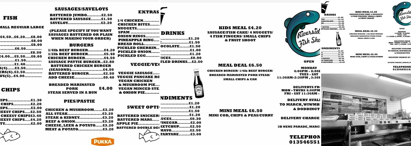 Riverside Fish And Chips Menu