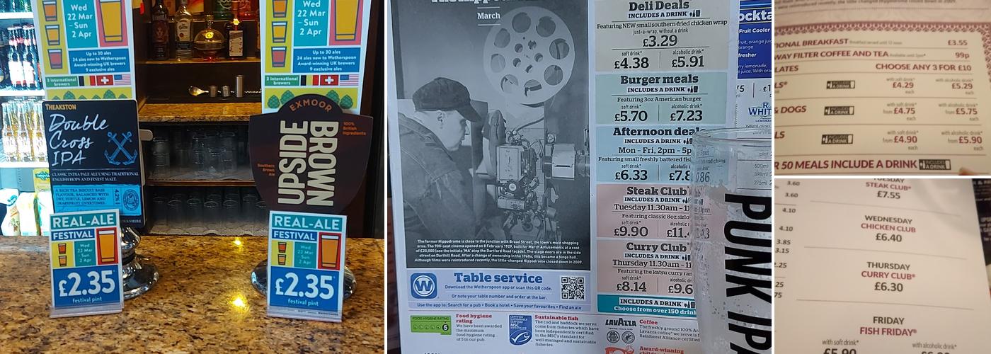 The Hippodrome - JD Wetherspoon Menu