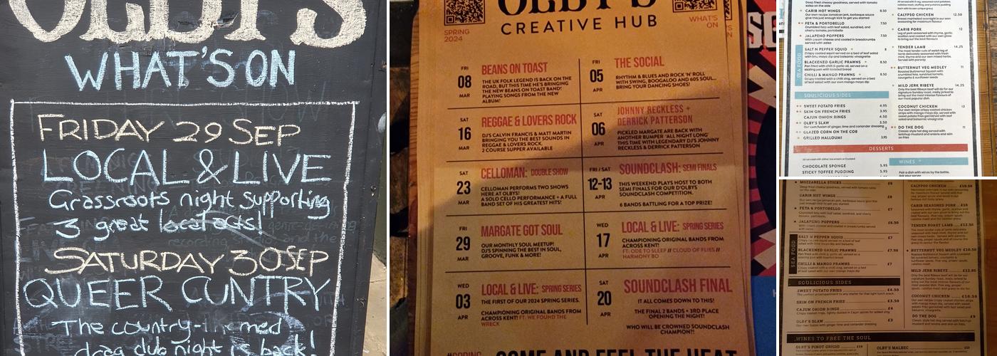 Olby's Soul Cafe Menu