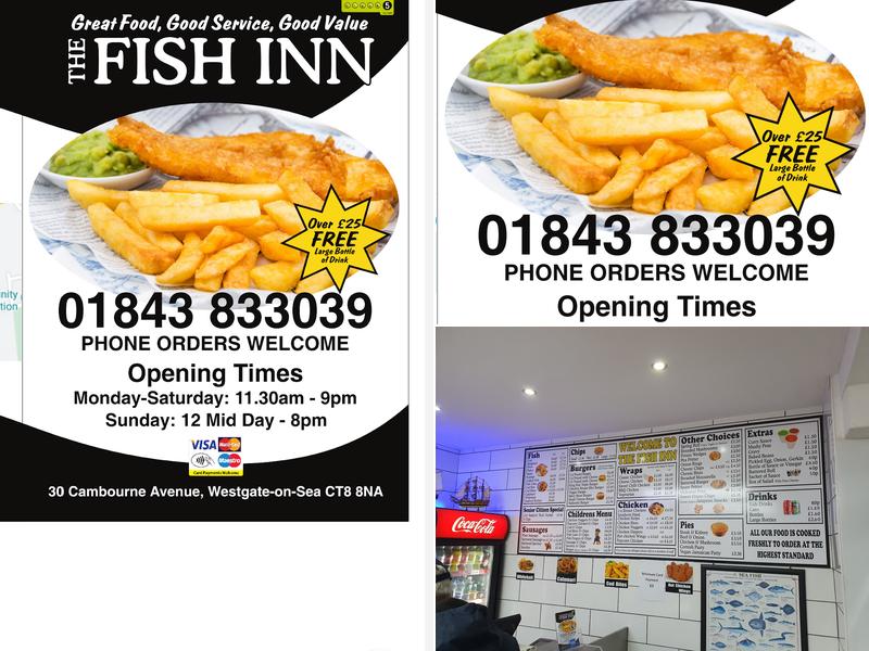 The Fish Inn Westgate Menu