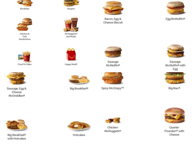 McDonald's Menu