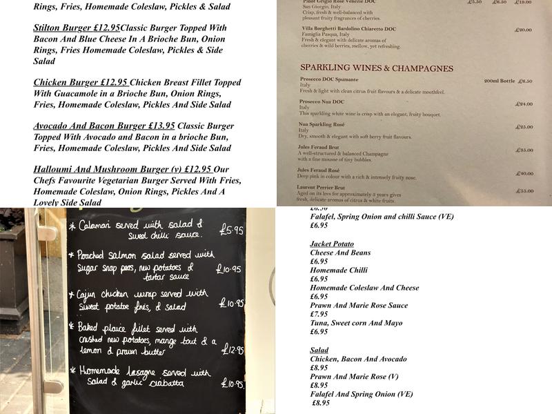 Paul's Bar & Bistro Menu