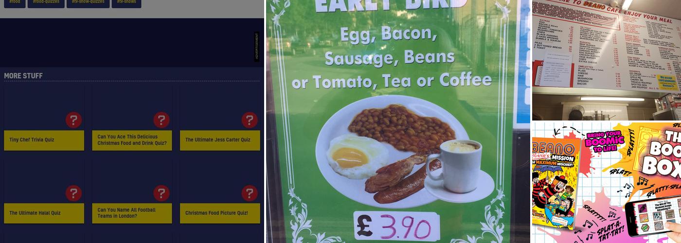 Best Beano Cafe & Restaurant Menu