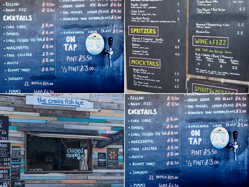 The Sun Deck Menu