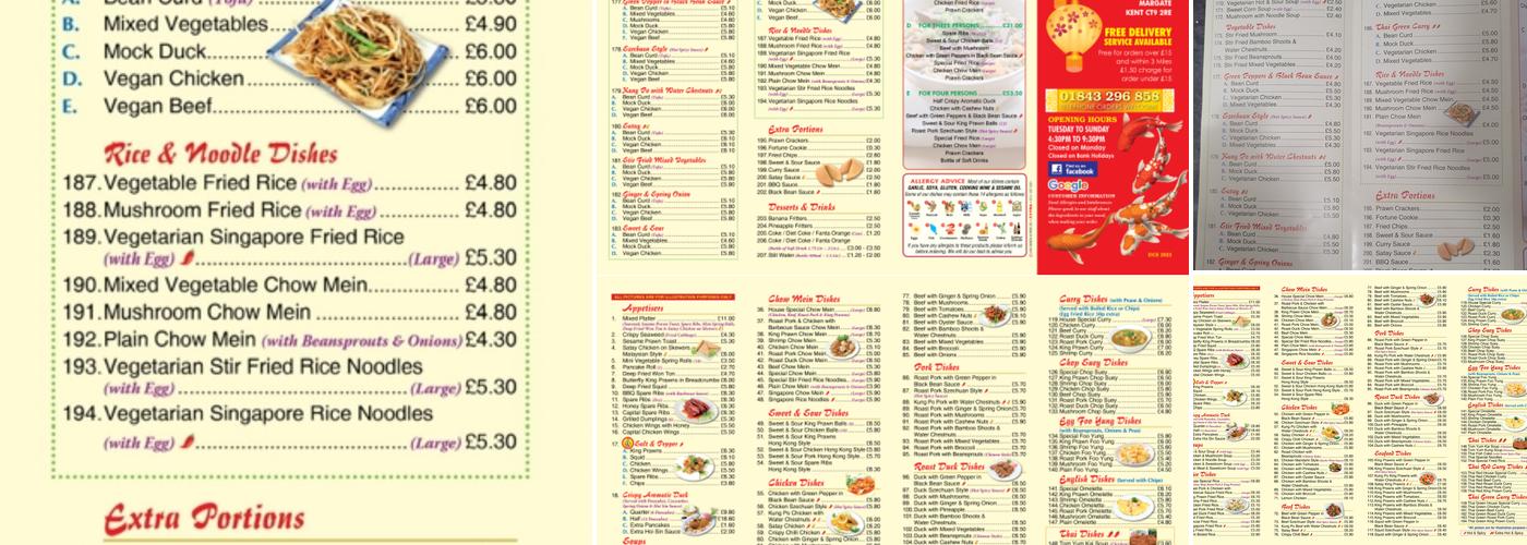 New Shanghai Menu