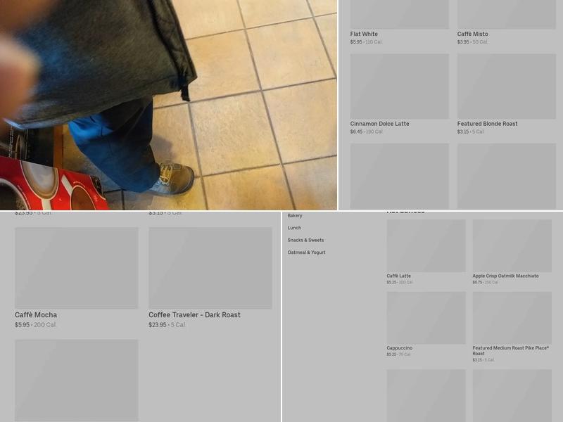 Starbucks Coffee Company Menu