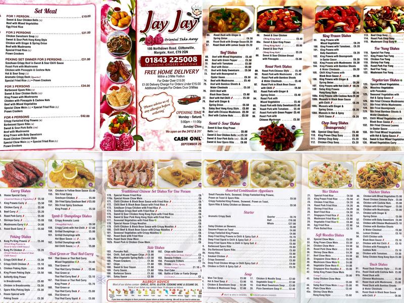 Jay Jay Menu