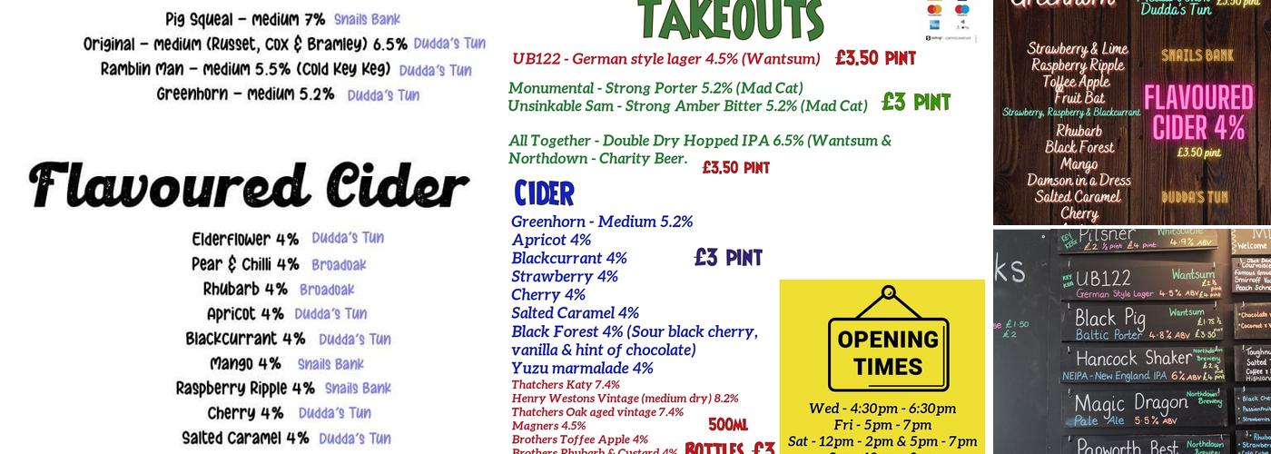 The Laughing Barrel Micro Pub Menu