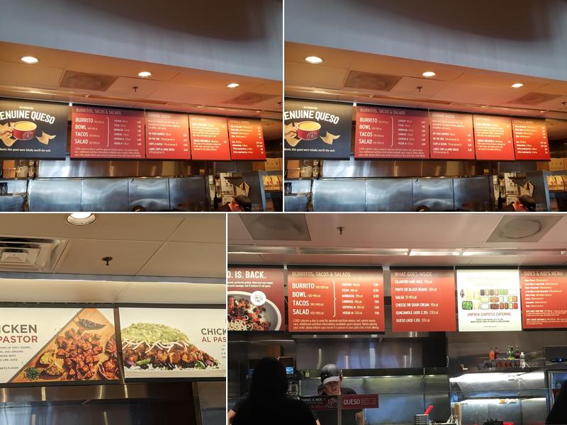 Chipotle Mexican Grill Menu