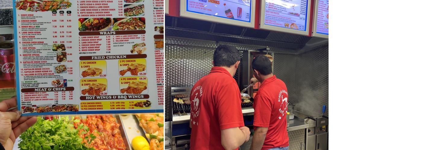 Minster Kebab Pizza & Burger House Menu