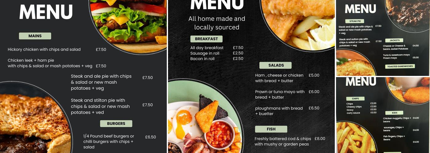 The Mulberry Tree Menu