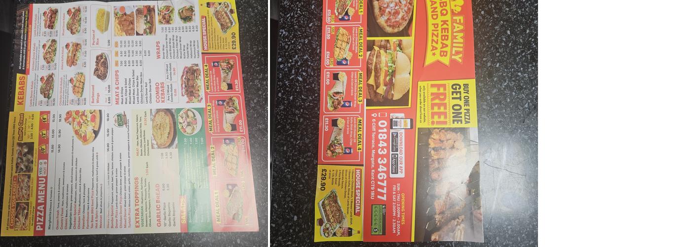FAMiLY BBQ KEBAB PİZZA Menu