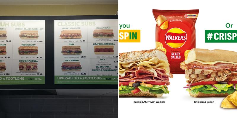 Subway Menu