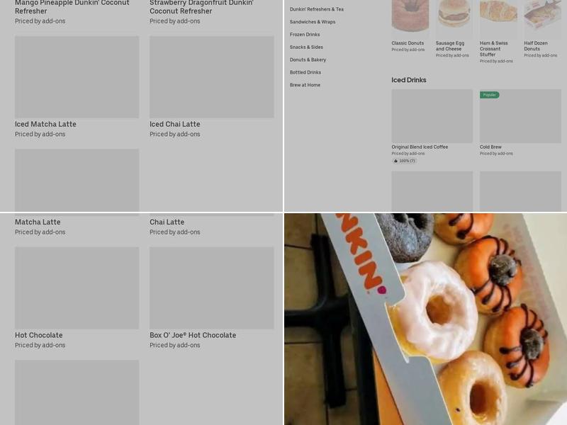 Dunkin' Menu