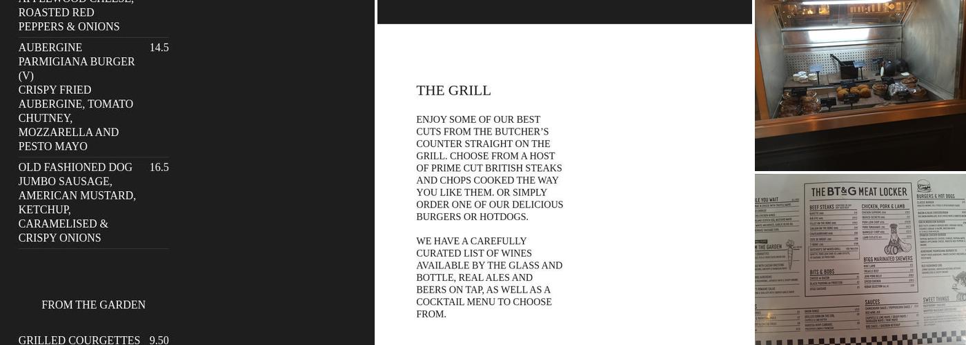 The Butcher’s Tap and Grill Menu