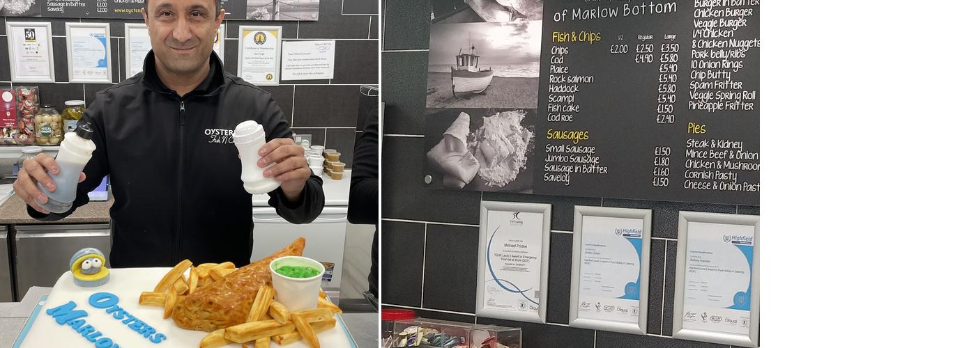 Oyster's Fish & Chips Menu