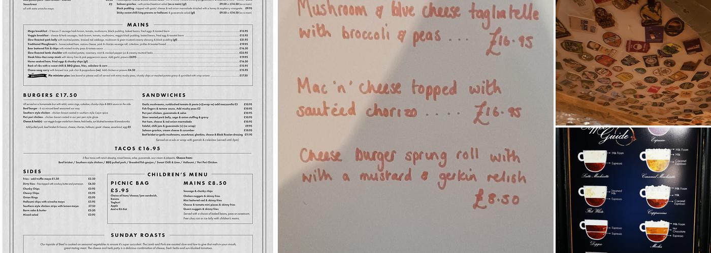 The Norfolk Arms Menu