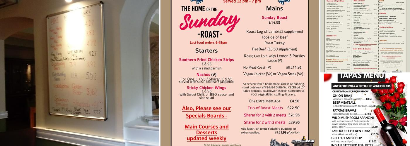 The Spring Gardens Beer Emporium and Eatery Menu