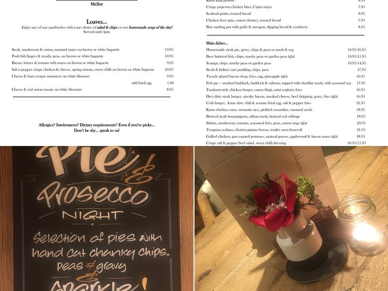 The Devonshire Arms Menu