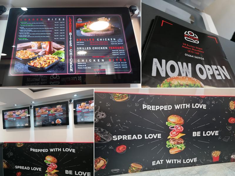 K Burger Melton Mowbray Menu