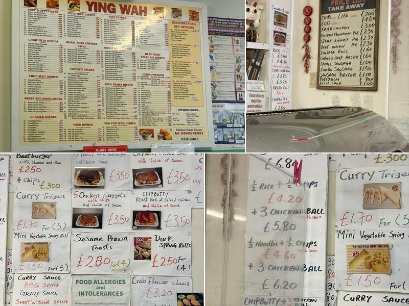 Ying Wah Menu