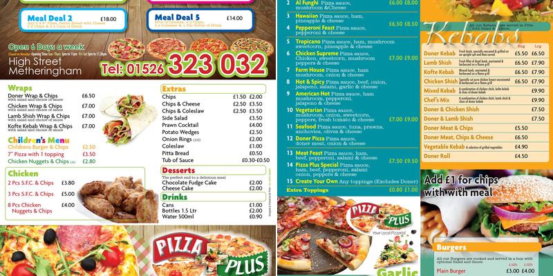 Pizza Plus Menu