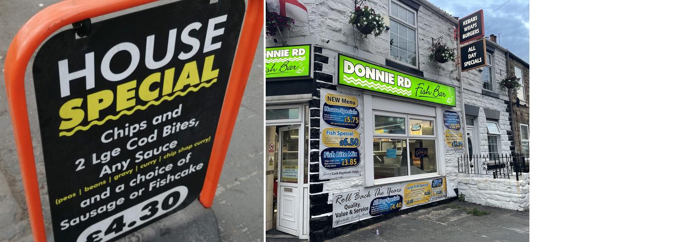 Donnie Road Fishbar Menu