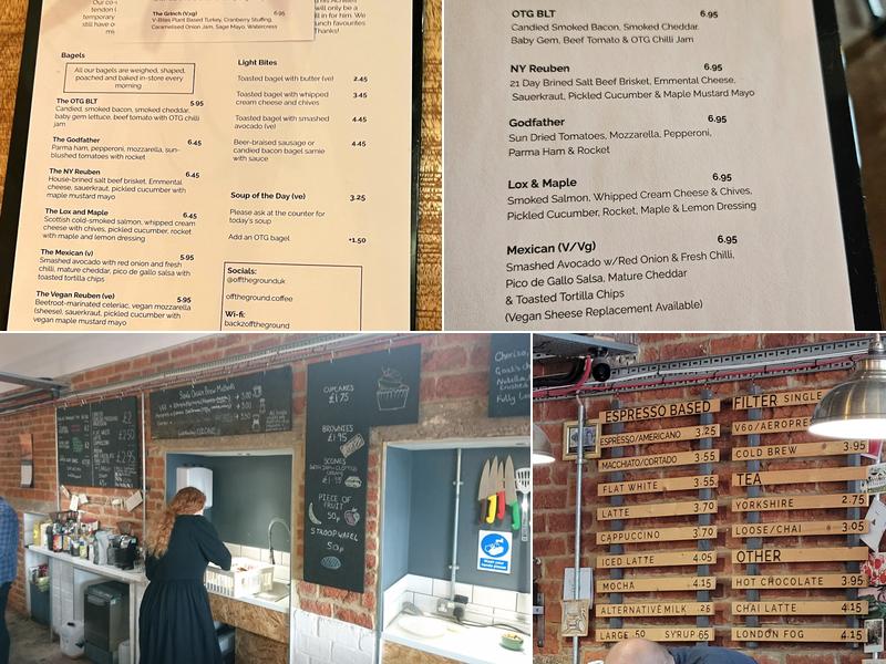 Off the Ground Coffee Menu