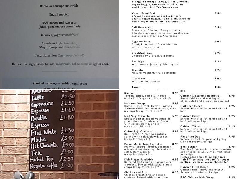 Connections Community Cafe Menu