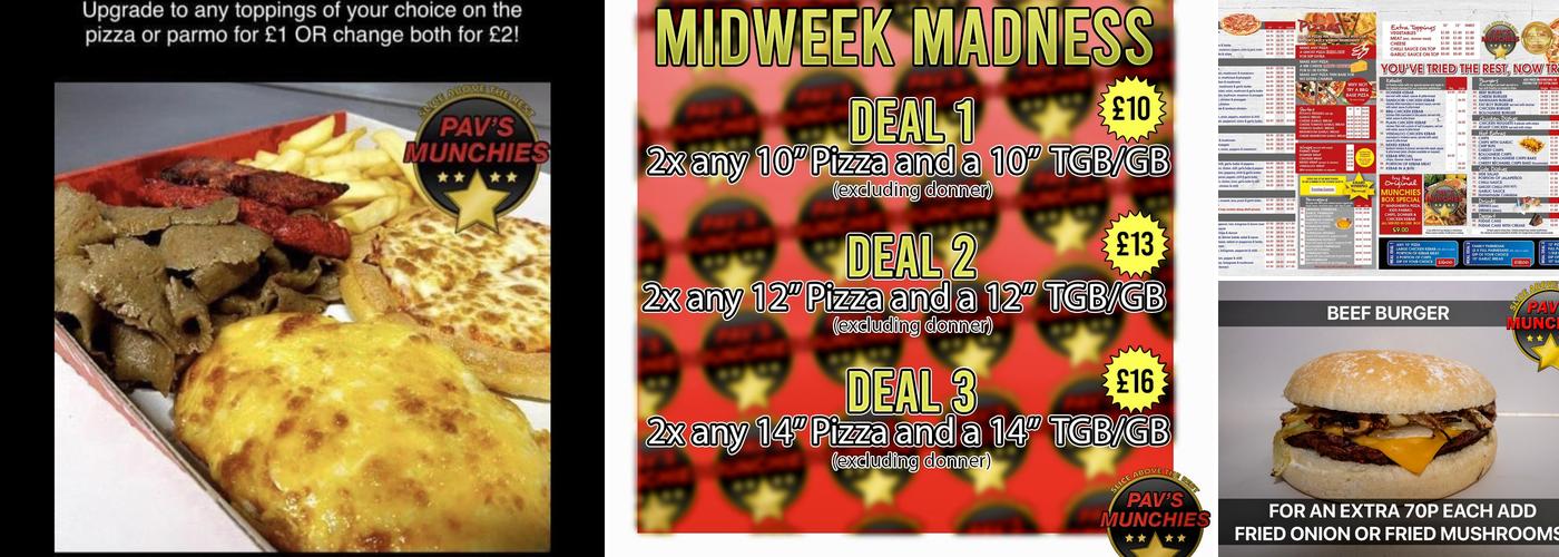 Pav's Munchies, est.1996 Menu