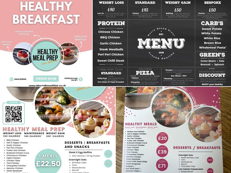 Macro Based Diner Menu