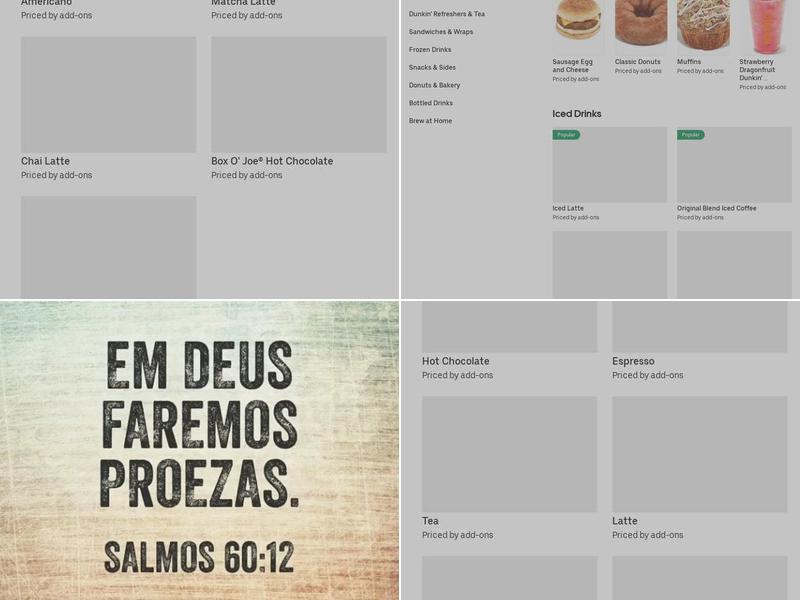 Dunkin' Menu