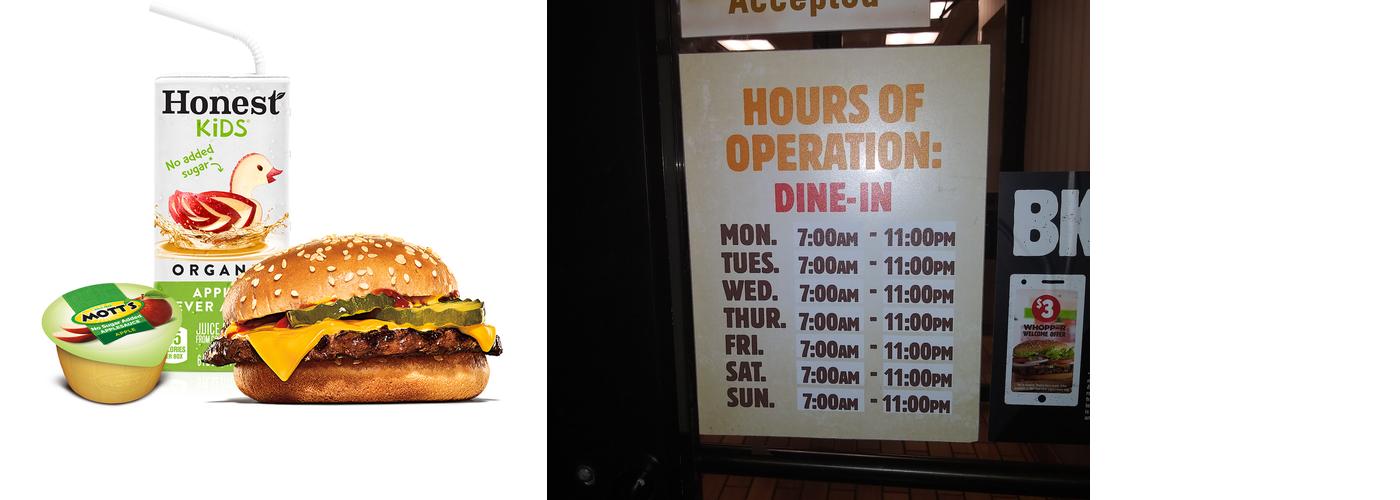 Burger King Menu