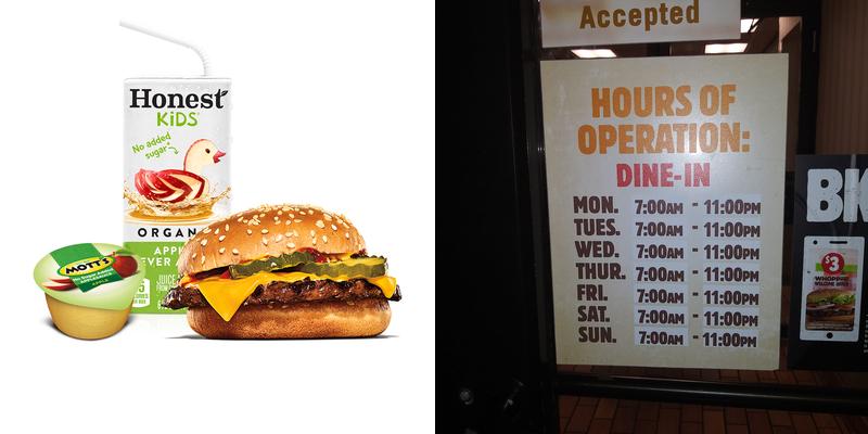 Burger King Menu