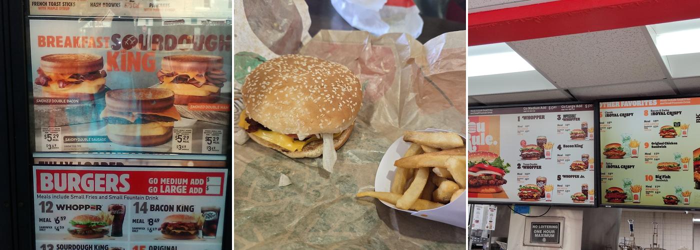 Burger King Menu