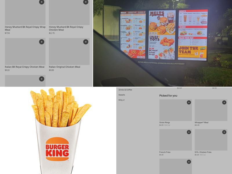 Burger King Menu