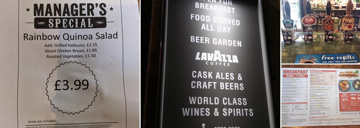 The Palladium Electric - JD Wetherspoon Menu