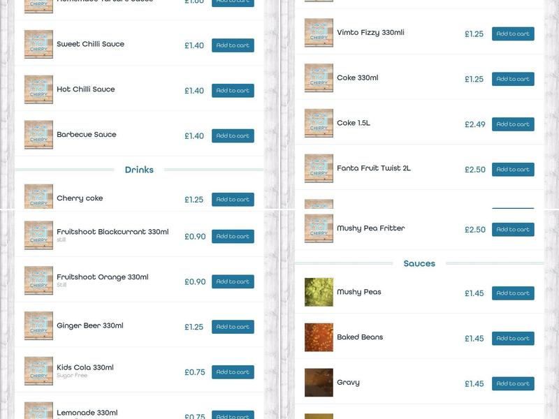 Marble Hall Chippy Menu