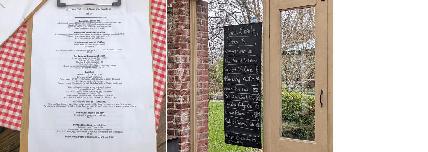 Muffins Galore at Braxton Gardens Menu