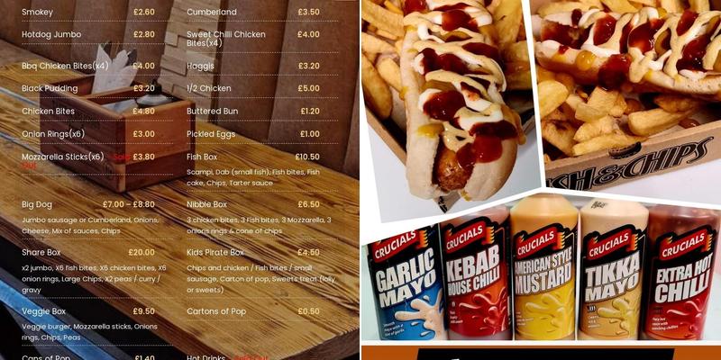 Dotties Traditional Fish and Chips Menu