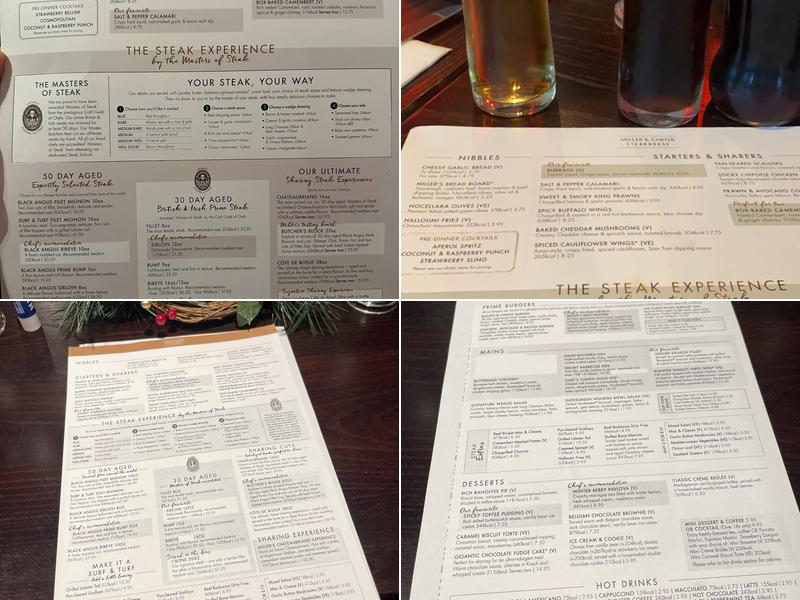 Miller & Carter Didcot Menu