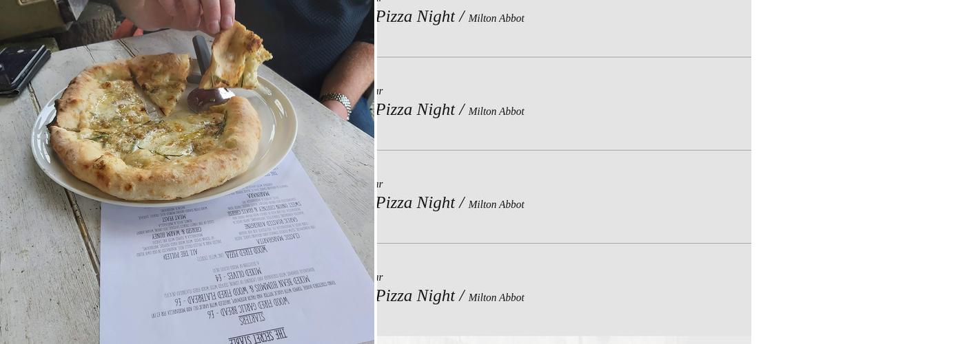 Secret Stable Pizza Menu