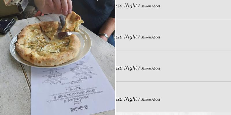 Secret Stable Pizza Menu