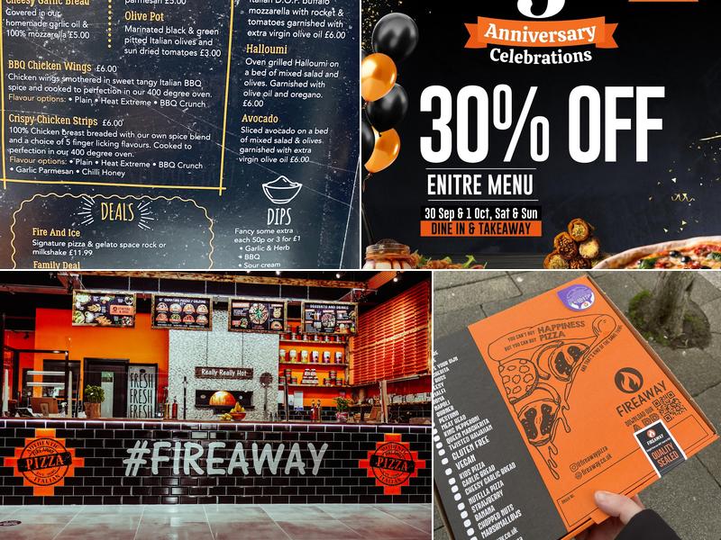 Fireaway Pizza Milton Keynes Menu