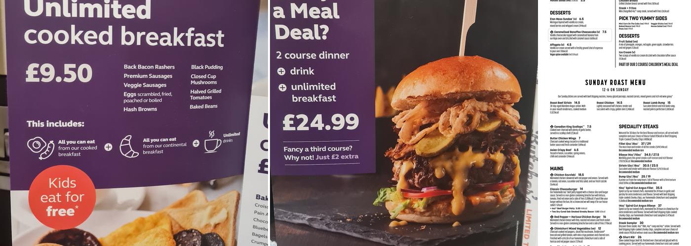 Bar + Block Steakhouse Milton Keynes Menu