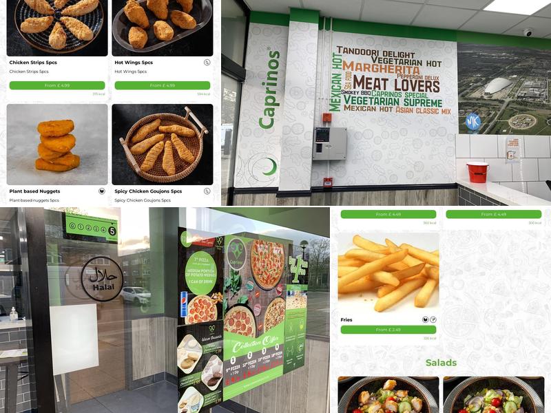 Caprinos Pizza Milton Keynes Menu