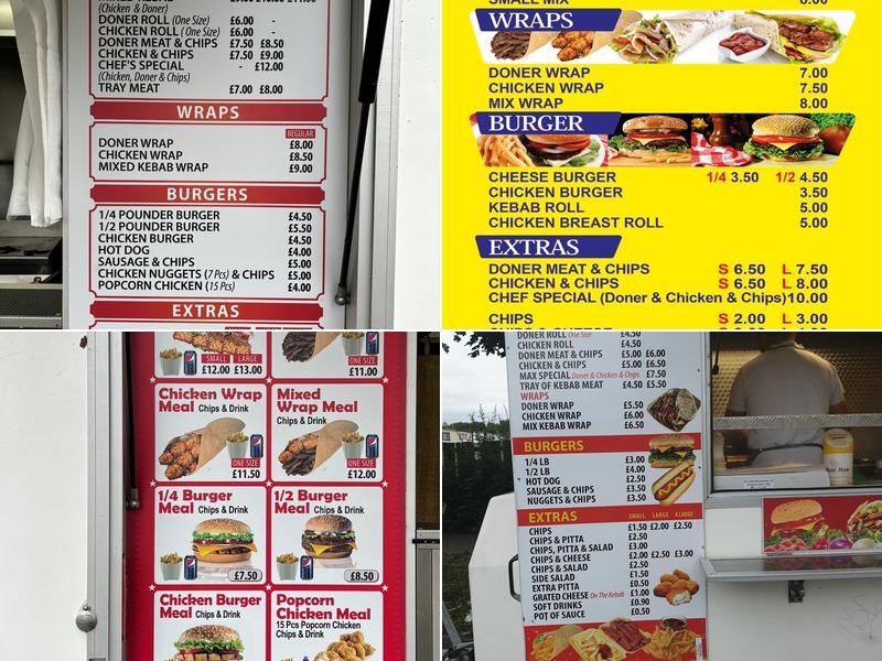 Max Kebabs Menu