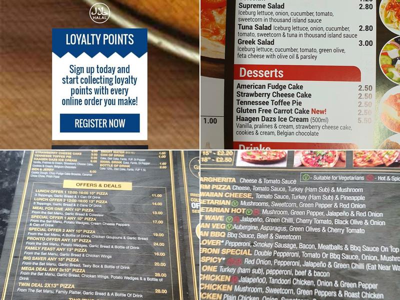 Pronto Pizza (Milton Keynes) Menu