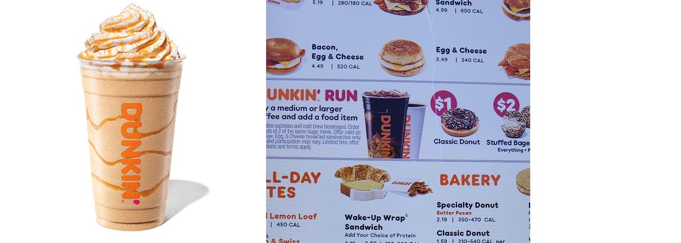 Dunkin' Menu